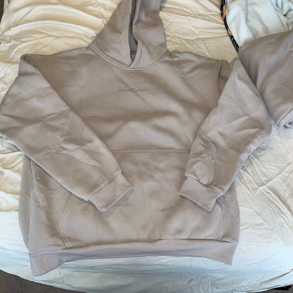 Comfrt Hoodie & Sweatpants Set - Color: Bark - Picture 2 of 7